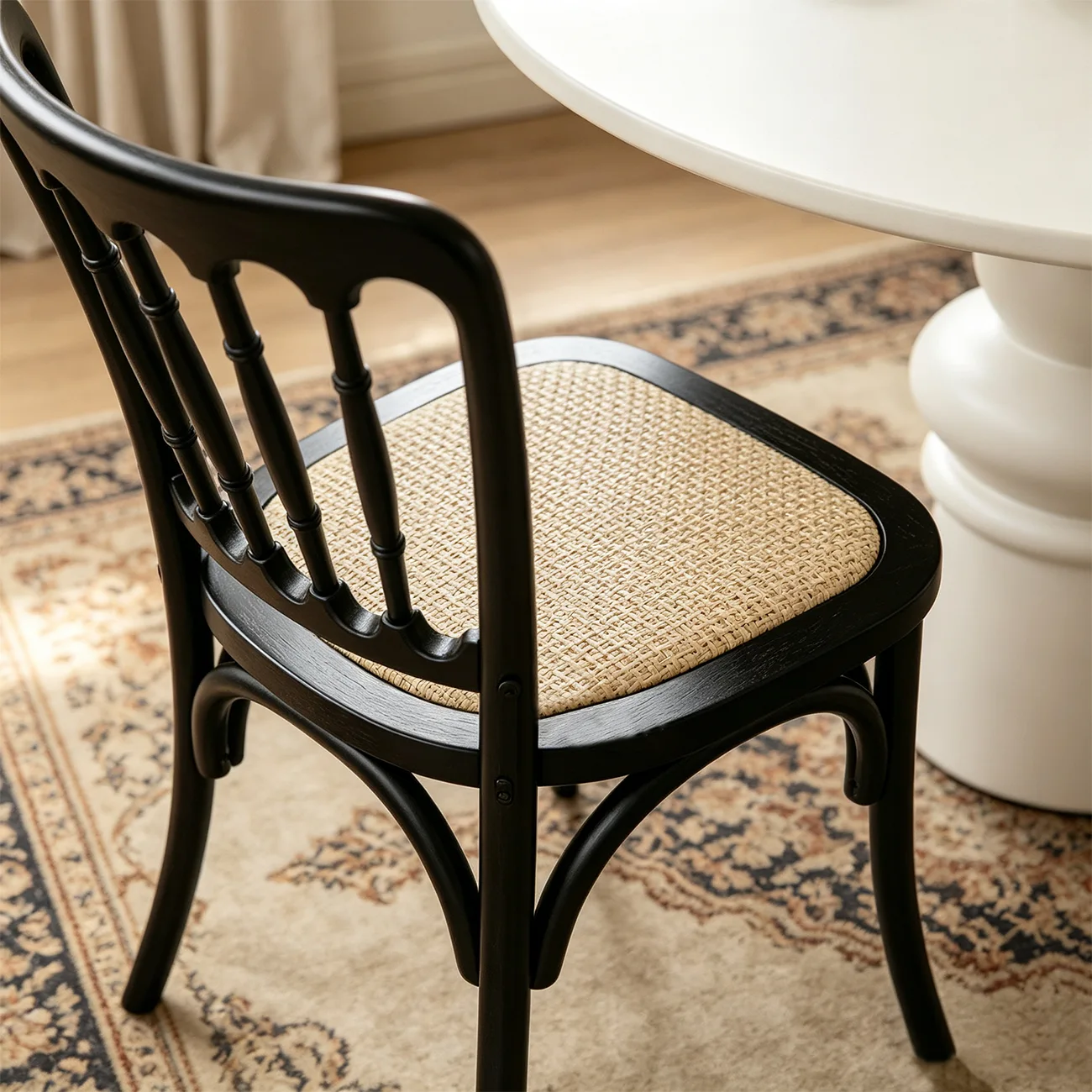 Vintage Bentwood Solid Wood Dining Chairs Set of 2 Image - 10 | homeyfad