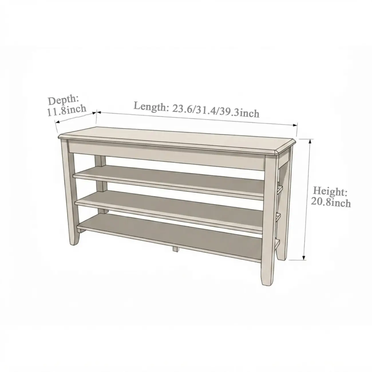 Minimalist Solid Wood Shoe Storage Rack for Entryway Image - 9 | homeyfad