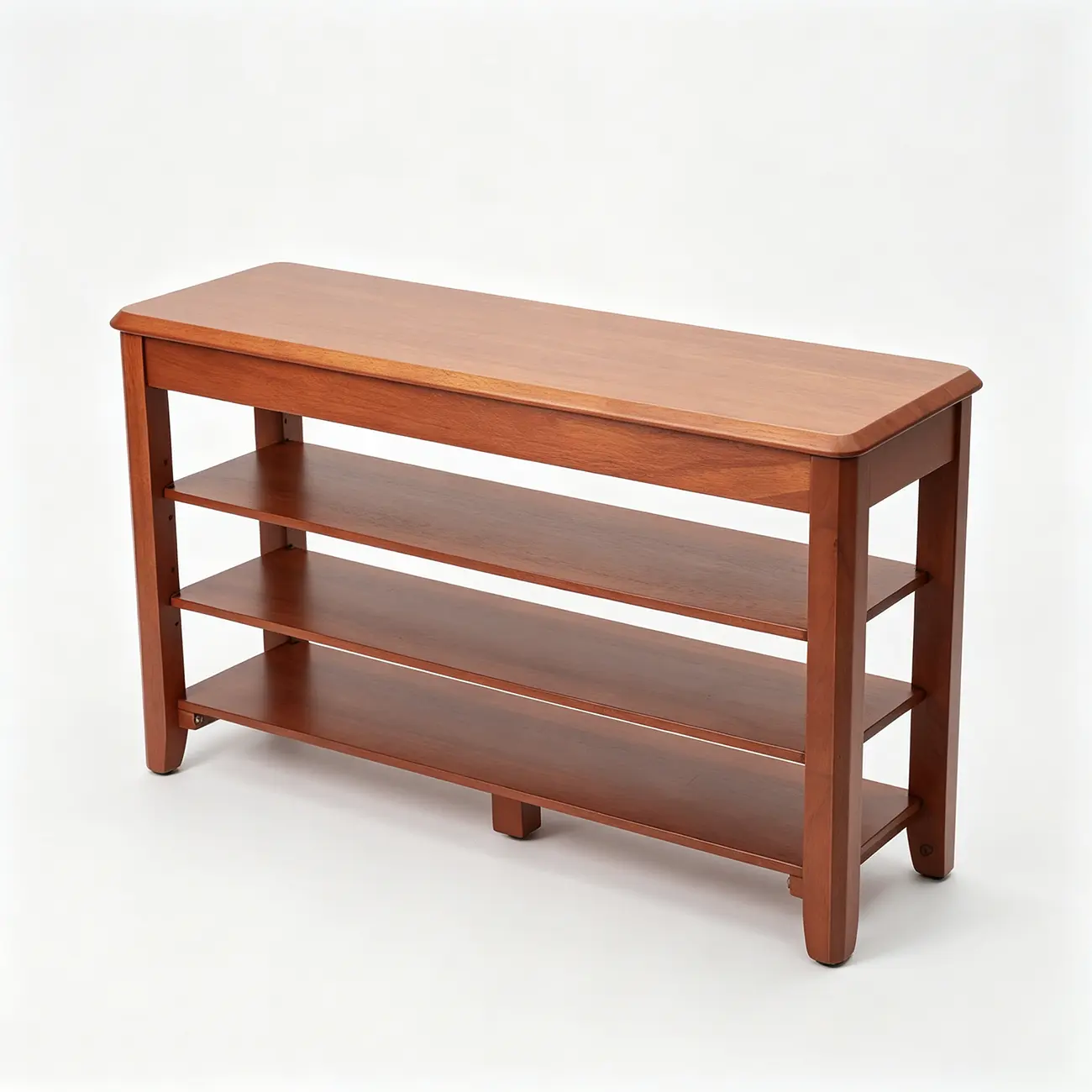 Minimalist Solid Wood Shoe Storage Rack for Entryway Image - 7 | homeyfad