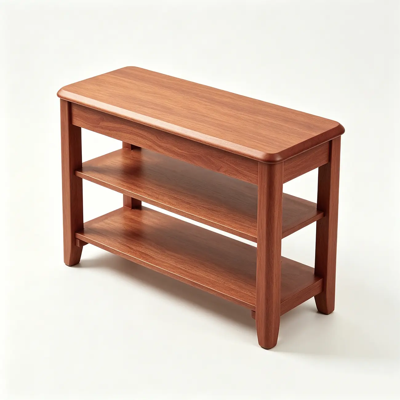 Minimalist Solid Wood Shoe Storage Rack for Entryway Image - 6 | homeyfad