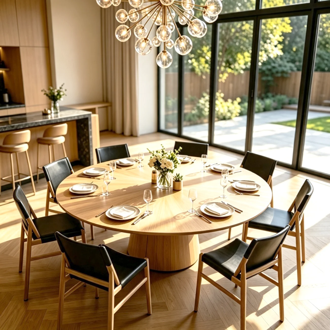 Scandinavian Saddle-style Faux Leather Solid Wood Dining Chairs Set Of 2 Image - 10 | homeyfad