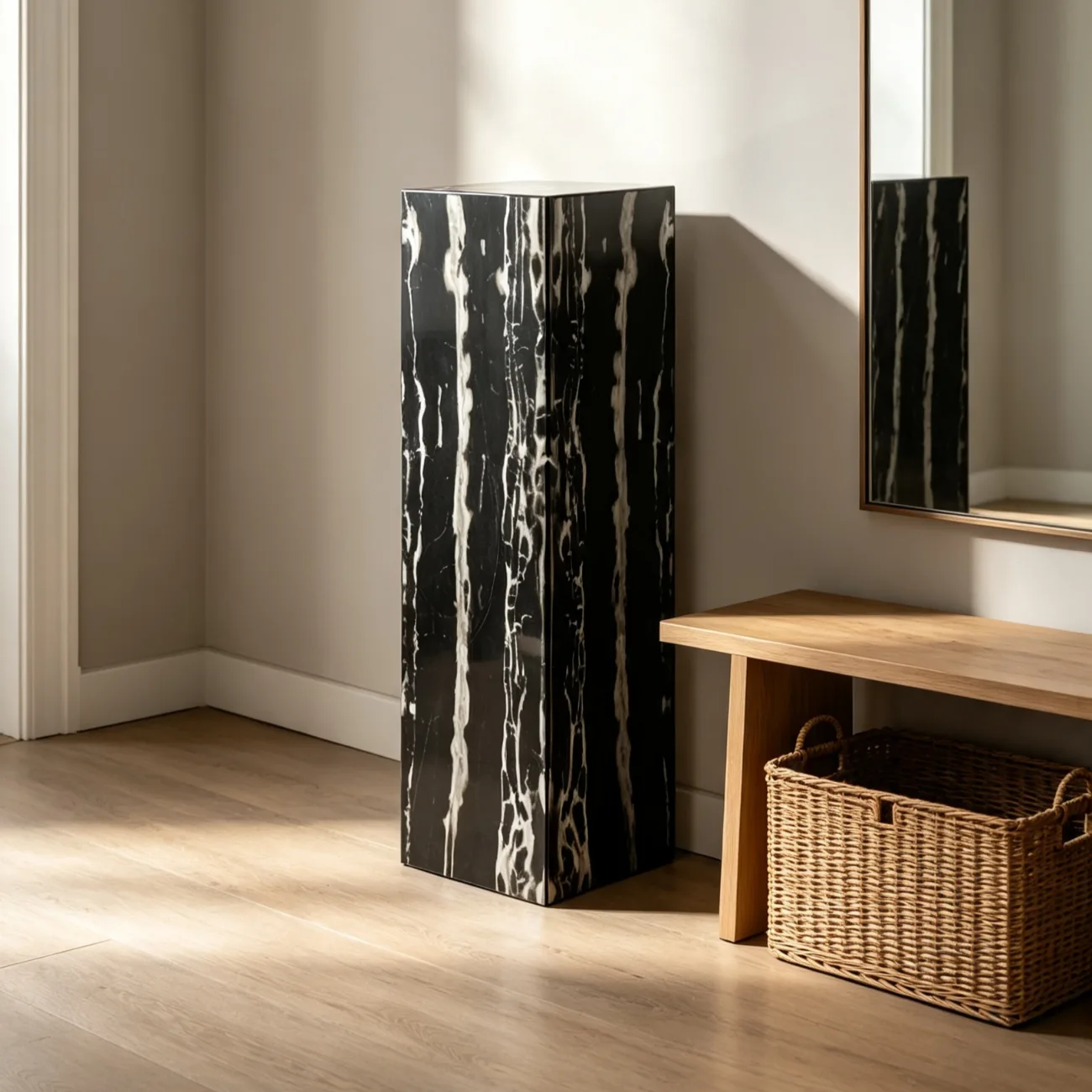 Modern Minimalist Marble Cube End Table Image - 8 | homeyfad