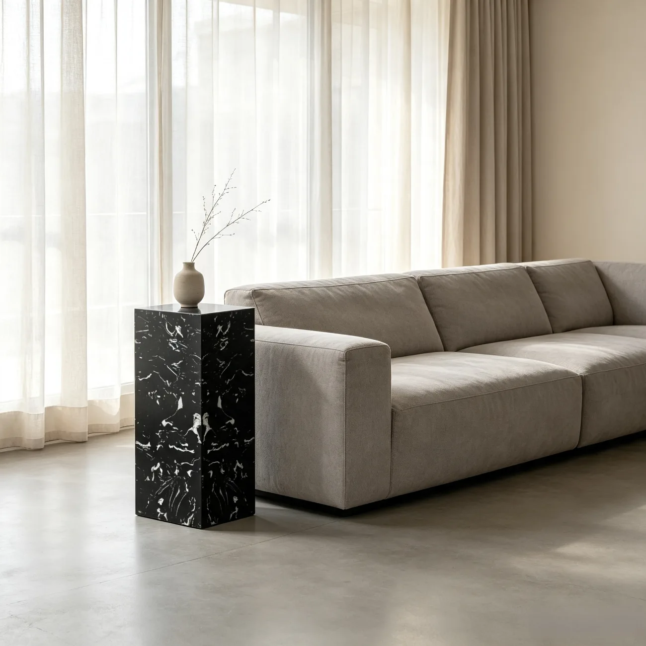 Modern Minimalist Marble Cube End Table Image - 10 | homeyfad