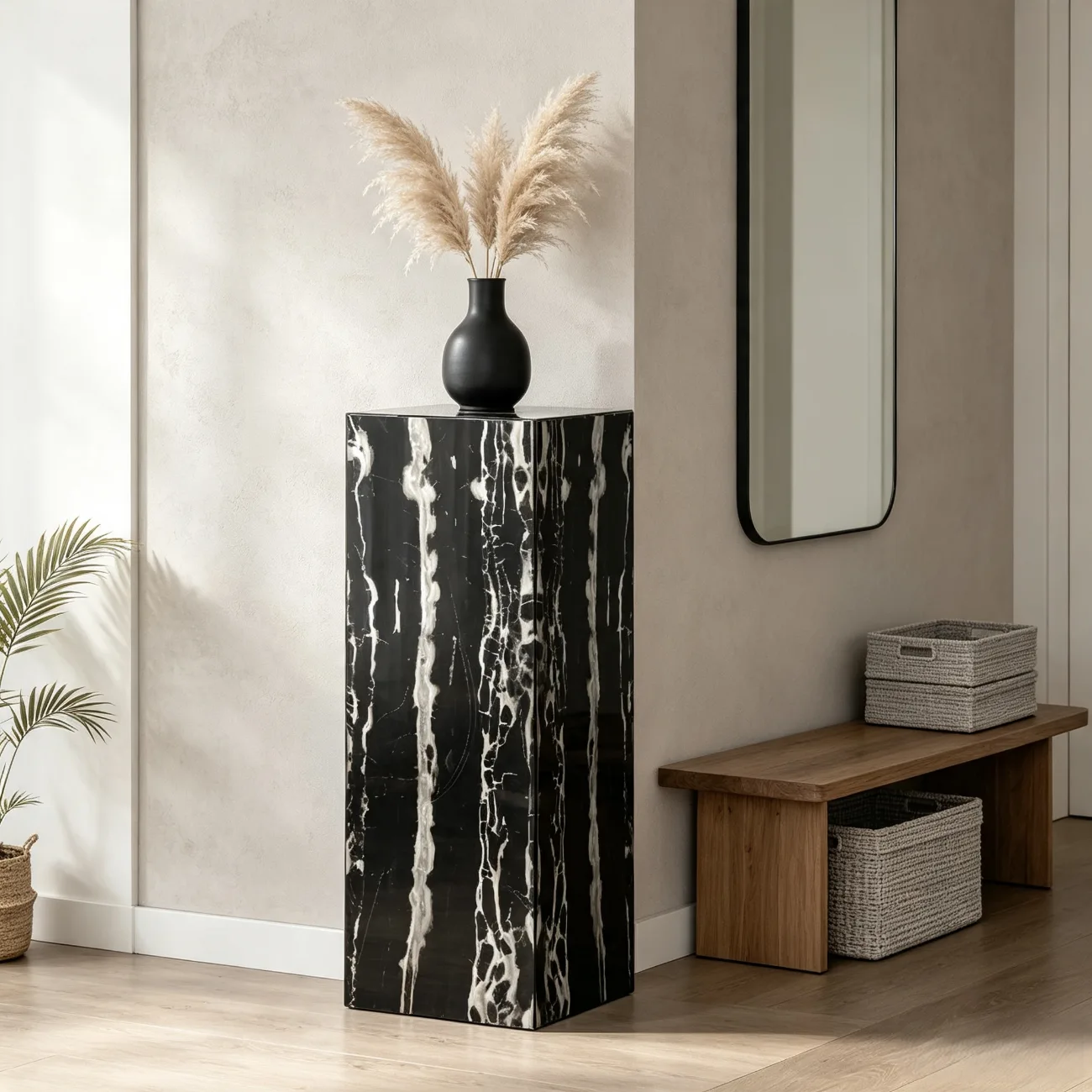 Modern Minimalist Marble Cube End Table Image - 5 | homeyfad