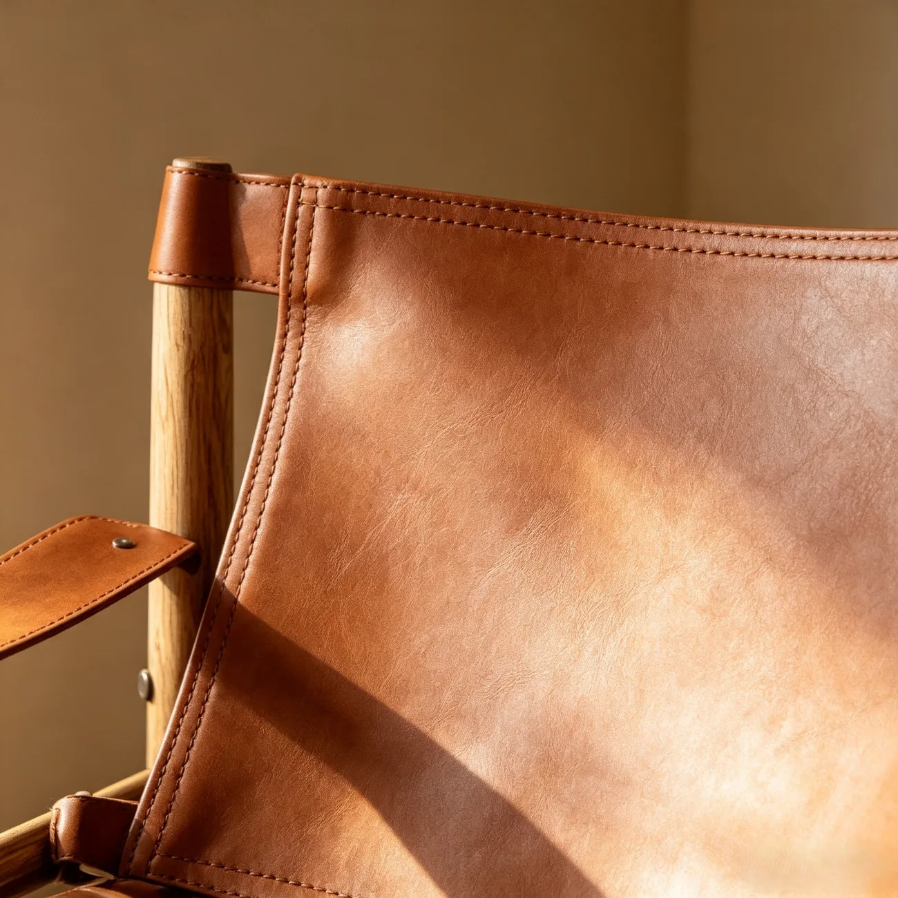 Mid-Century Modern Arm Chair Saddle Leather Living Room Image - 9 | homeyfad