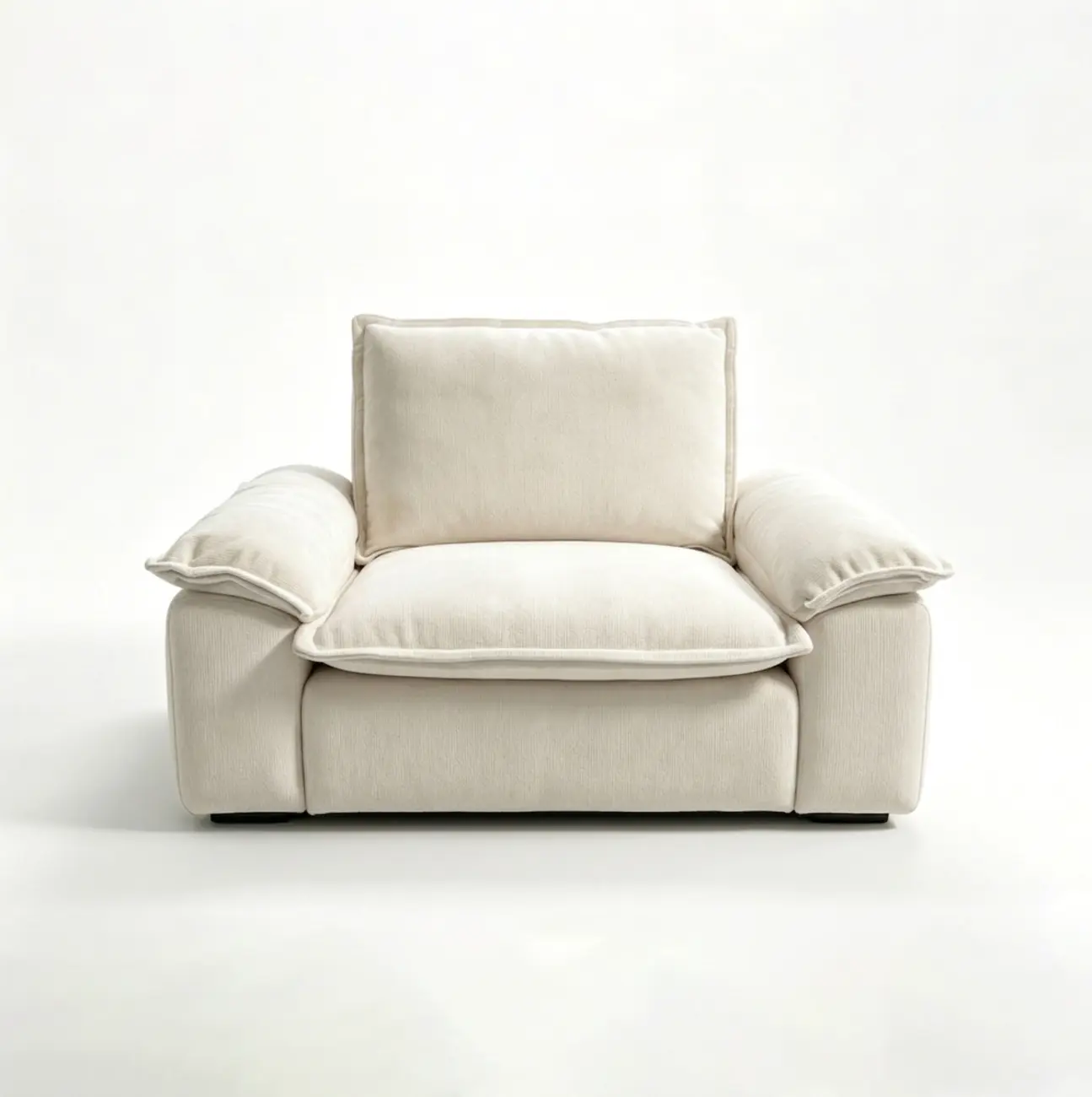 Living Room Modern Chenille Cloud Sectional Sofa With Hidden Storage Image - 26 | homeyfad