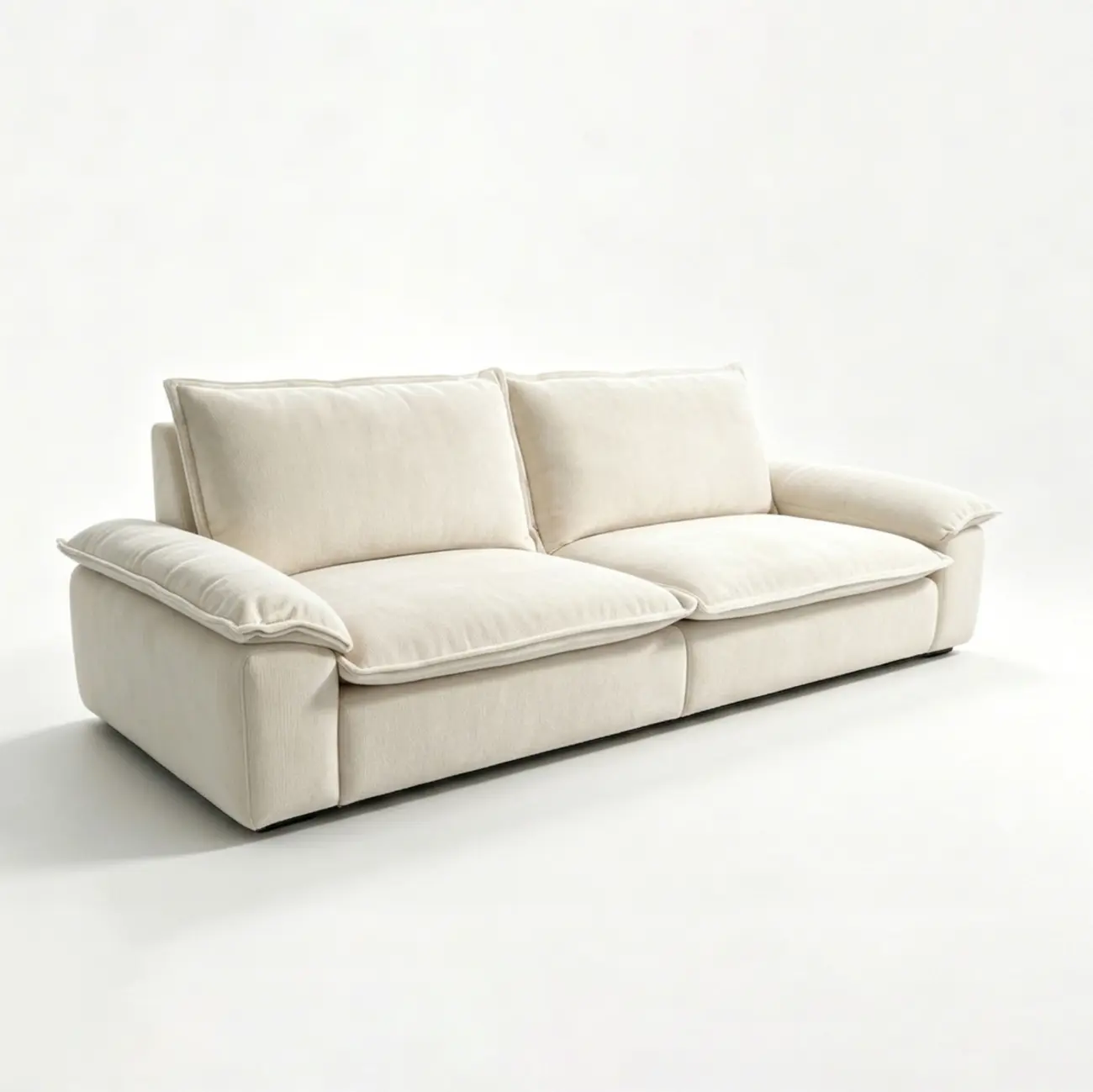 Living Room Modern Chenille Cloud Sectional Sofa With Hidden Storage Image - 24 | homeyfad