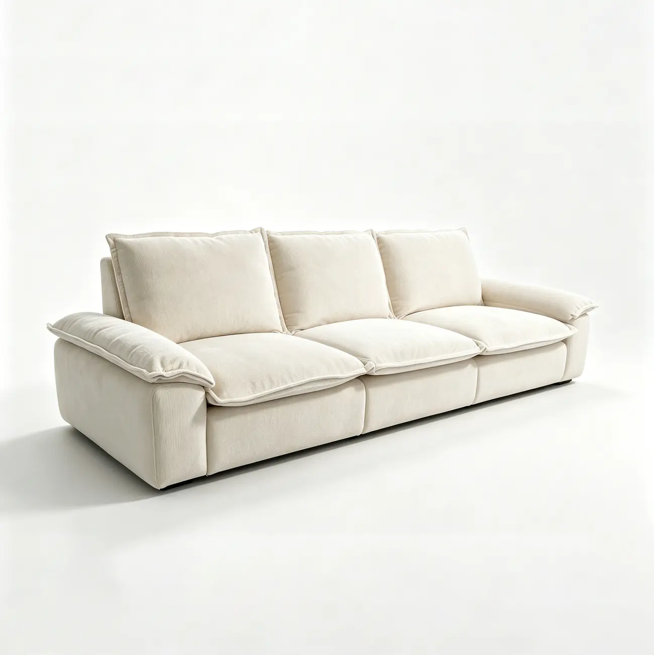Living Room Modern Chenille Cloud Sectional Sofa With Hidden Storage Image - 22 | homeyfad