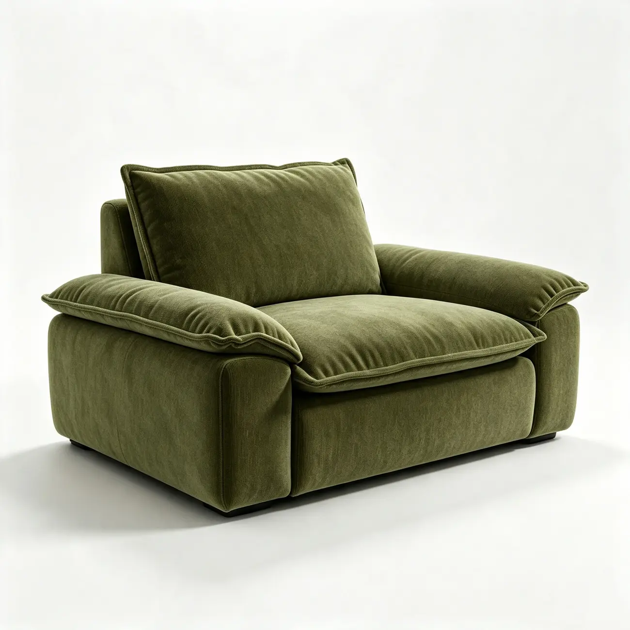 Living Room Modern Chenille Cloud Sectional Sofa With Hidden Storage Image - 33 | homeyfad