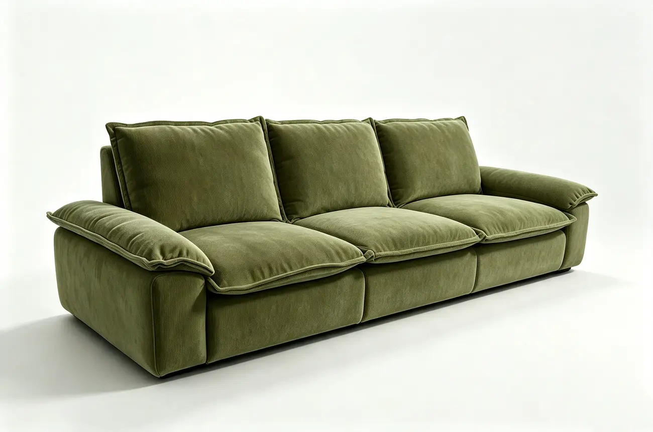 Living Room Modern Chenille Cloud Sectional Sofa With Hidden Storage Image - 31 | homeyfad