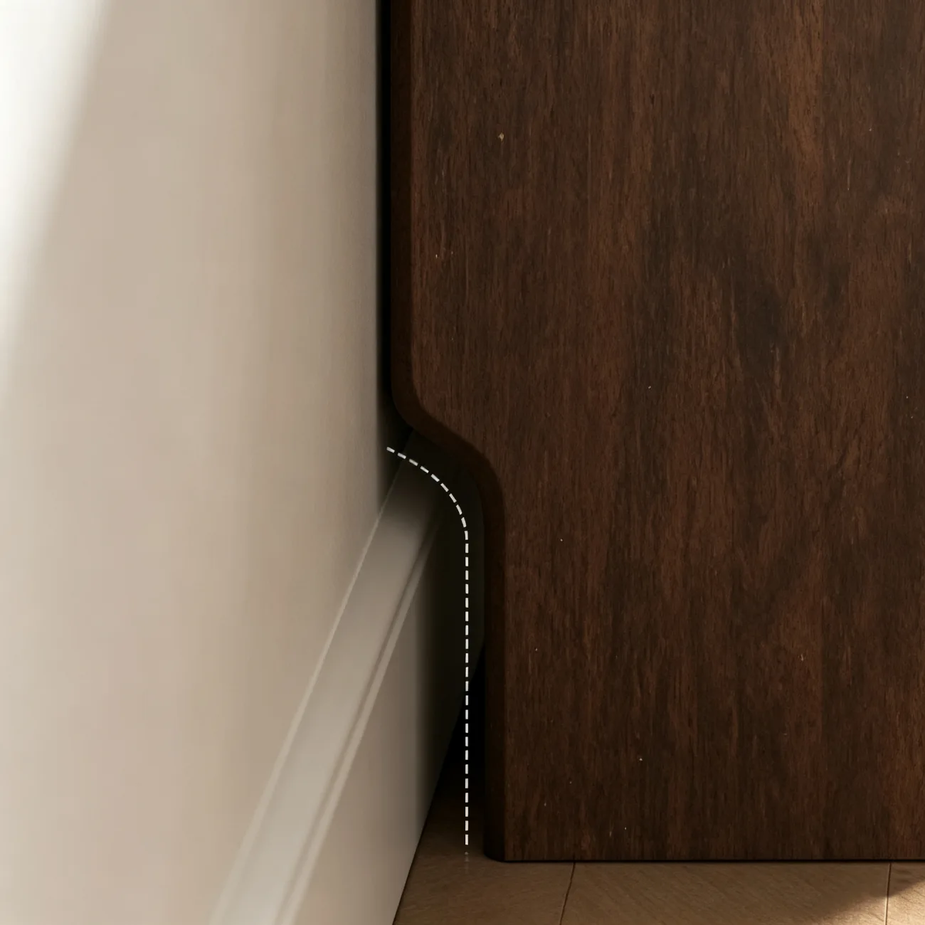 Modern Solid Wood Nightstand with Glass Display & Storage Image - 13 | homeyfad