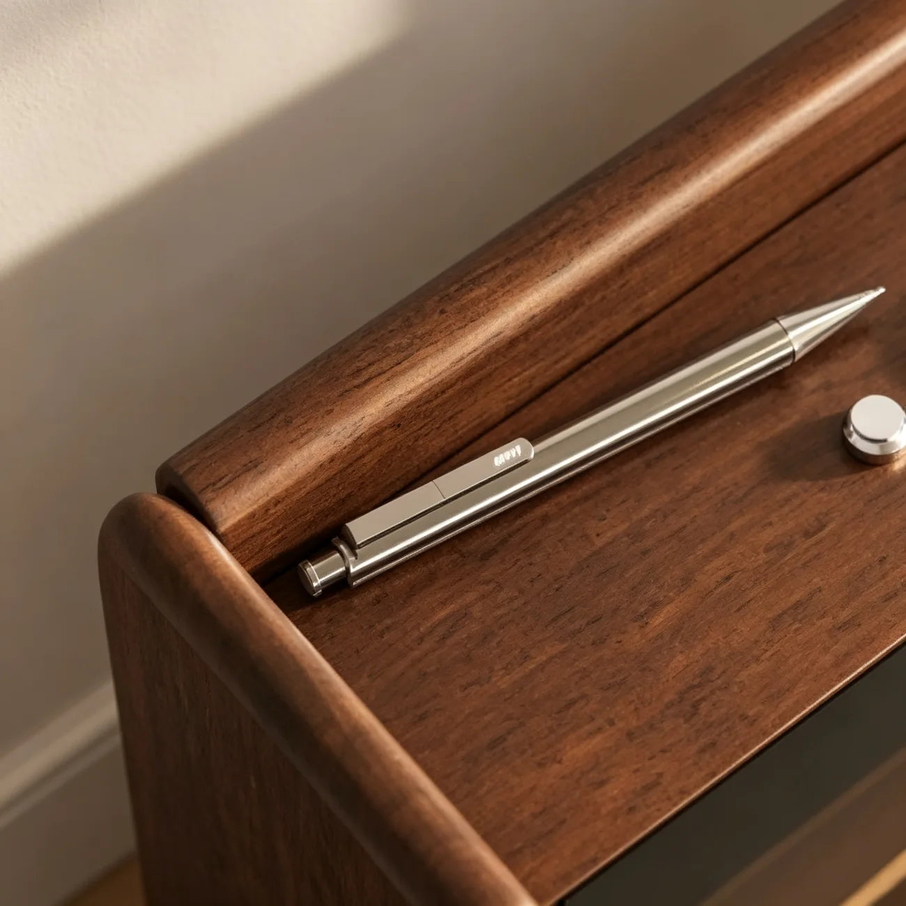 Modern Solid Wood Nightstand with Glass Display & Storage Image - 10 | homeyfad