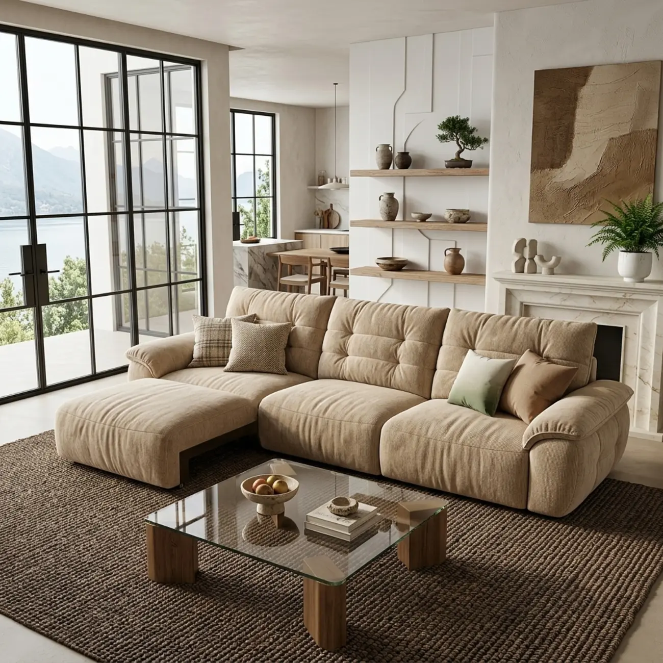 Contemporary Skin-friendly Chenille Tufted Back Power Sofa Bed Image - 15 | homeyfad