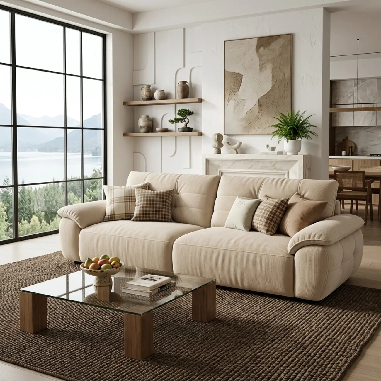 Contemporary Skin-friendly Chenille Tufted Back Power Sofa Bed Image - 16 | homeyfad