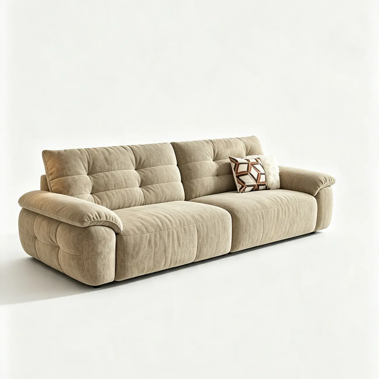 Contemporary Skin-friendly Chenille Tufted Back Power Sofa Bed Image - 23 | homeyfad
