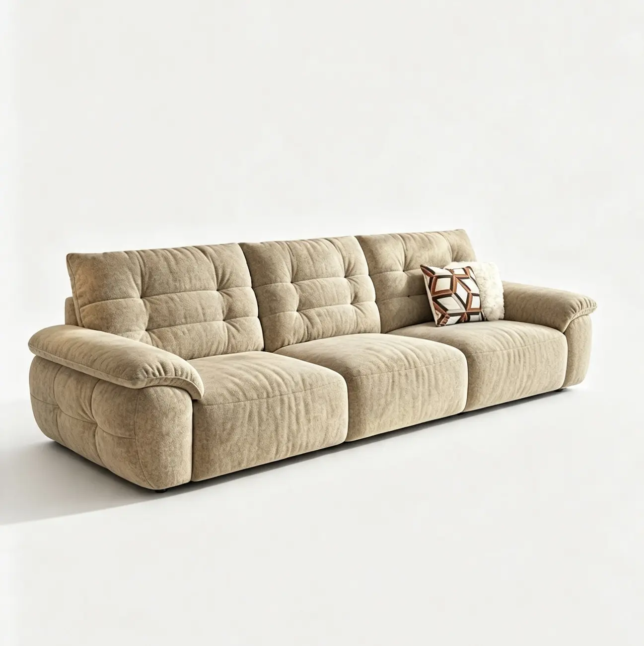 Contemporary Skin-friendly Chenille Tufted Back Power Sofa Bed Image - 25 | homeyfad