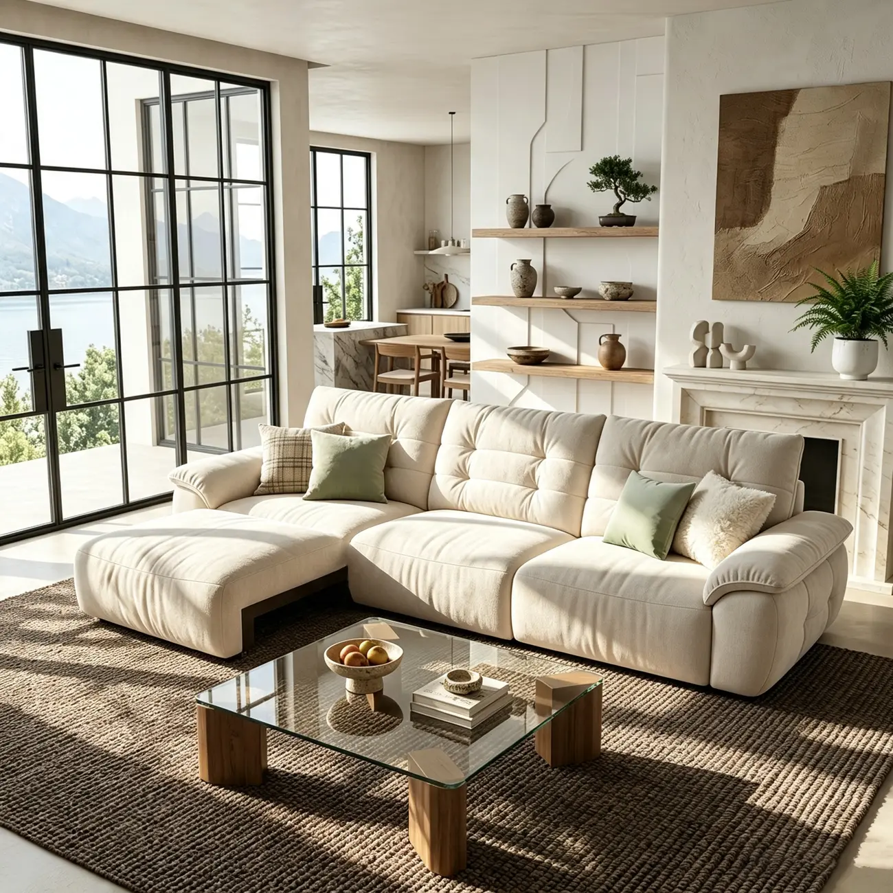 Contemporary Skin-friendly Chenille Tufted Back Power Sofa Bed Image - 14 | homeyfad