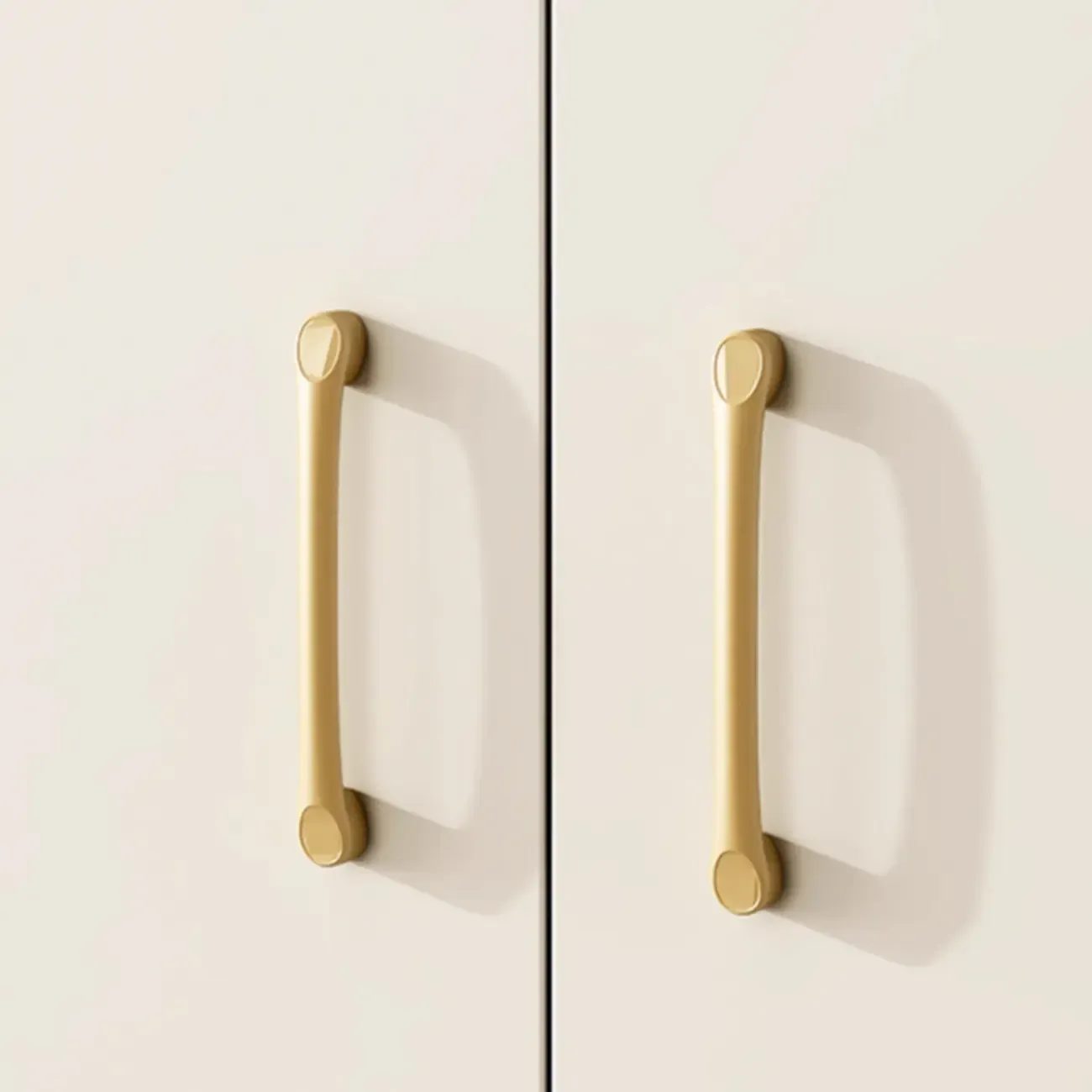 Trendy Grey Wood Hallway Shoe Cabinet with Gold  Legs Image - 14