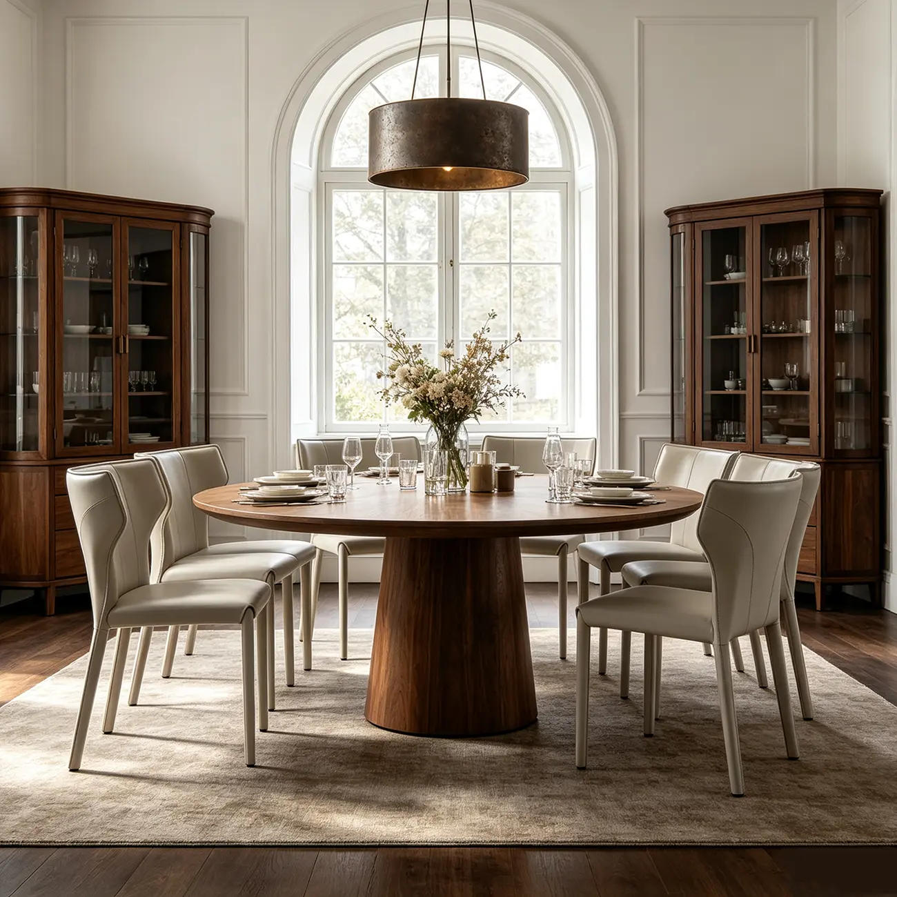 Modern Ergonomic Wing Back Faux Leather Dining Chairs Image - 7 | homeyfad