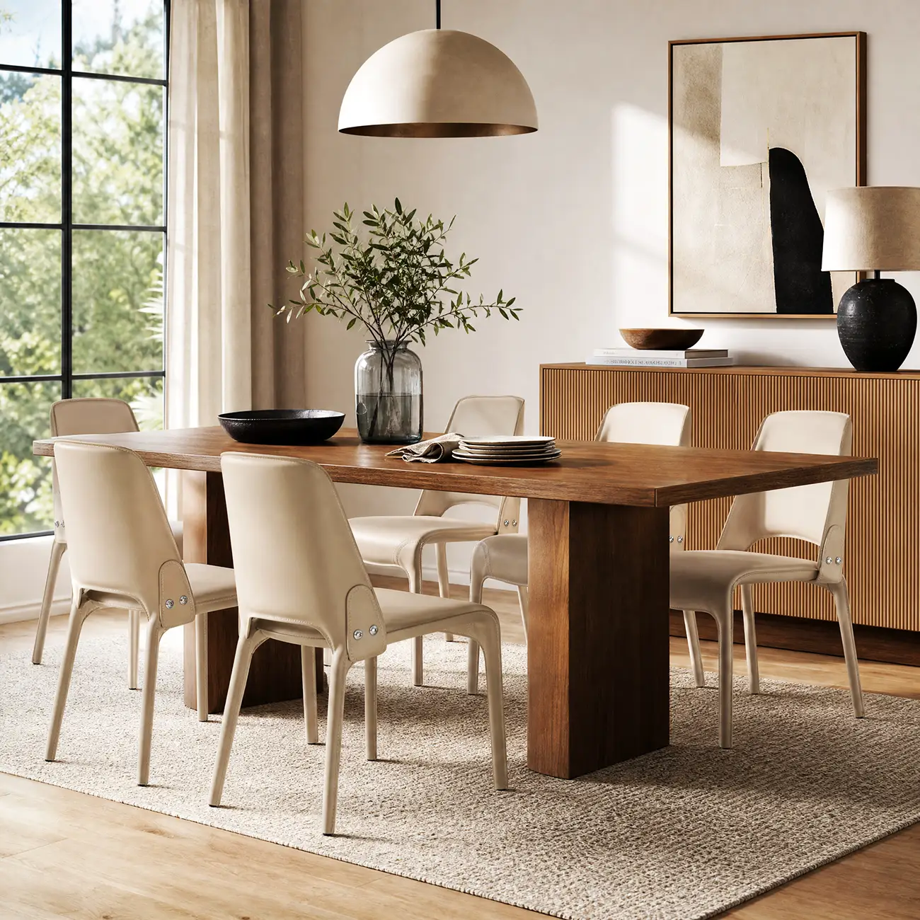 Sleek Modern Open Curved Back Faux Leather Dining Chairs Set Of 2 Image - 8 | homeyfad