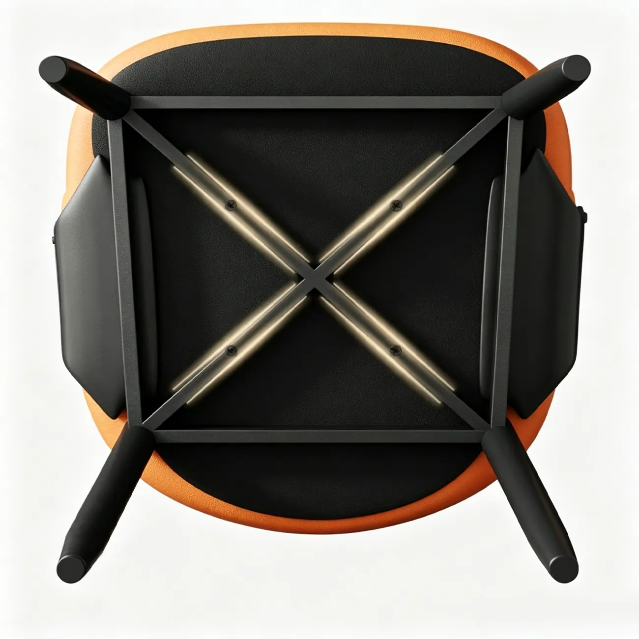 Modern Glam Leather Upholstered Dining Chair Image - 11 | homeyfad