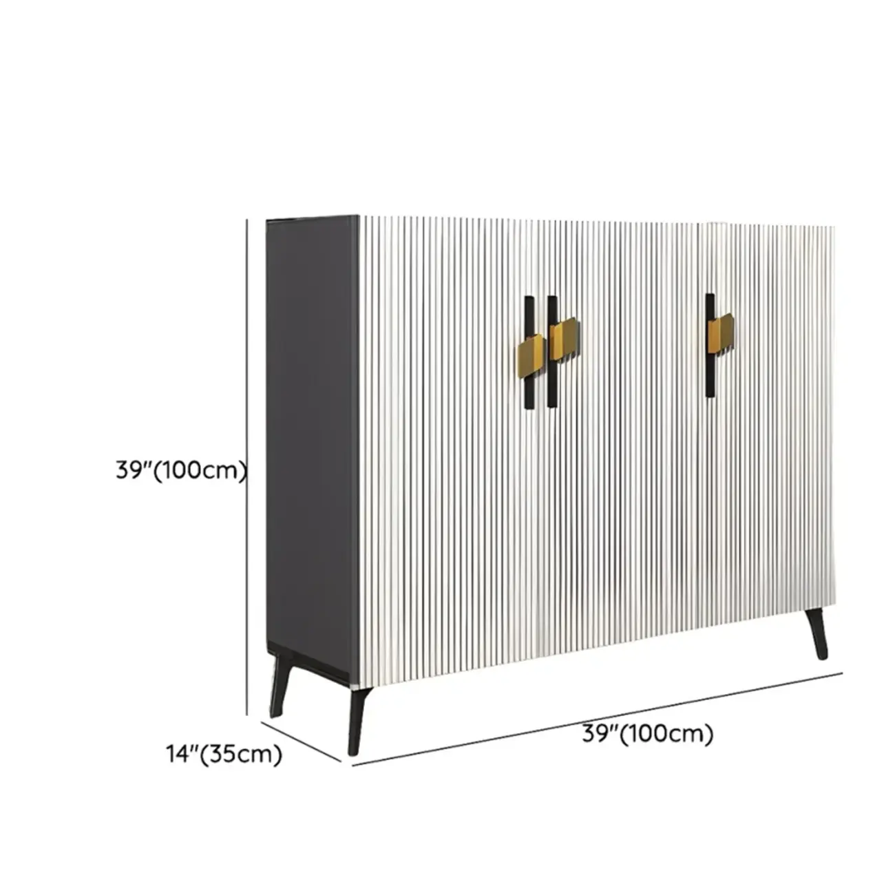 Luxury Grey Wooden Shoe Cabinet for Entryway Image - 17 | homeyfad