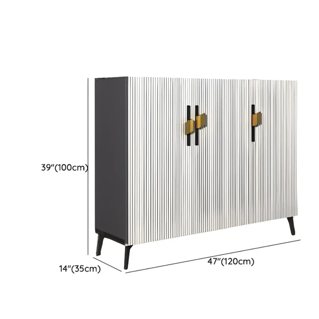 Luxury Grey Wooden Shoe Cabinet for Entryway Image - 16 | homeyfad