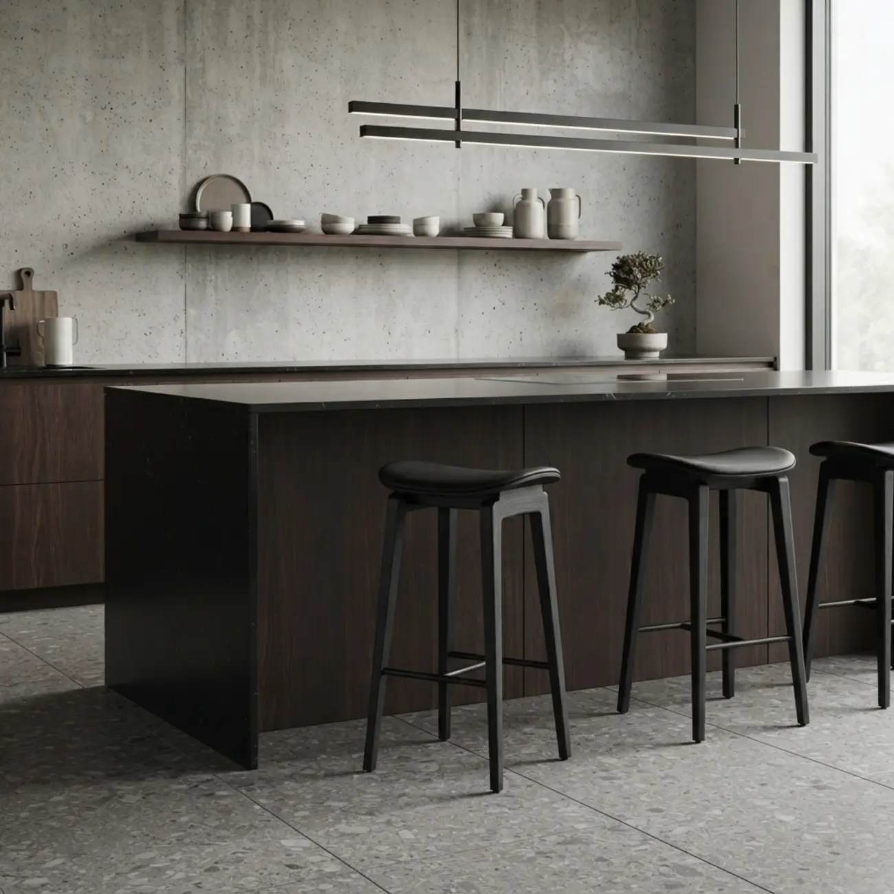 Modern 25.5" Backless Faux Nappa Leather Saddle Seat Counter Stool Image - 8 | homeyfad