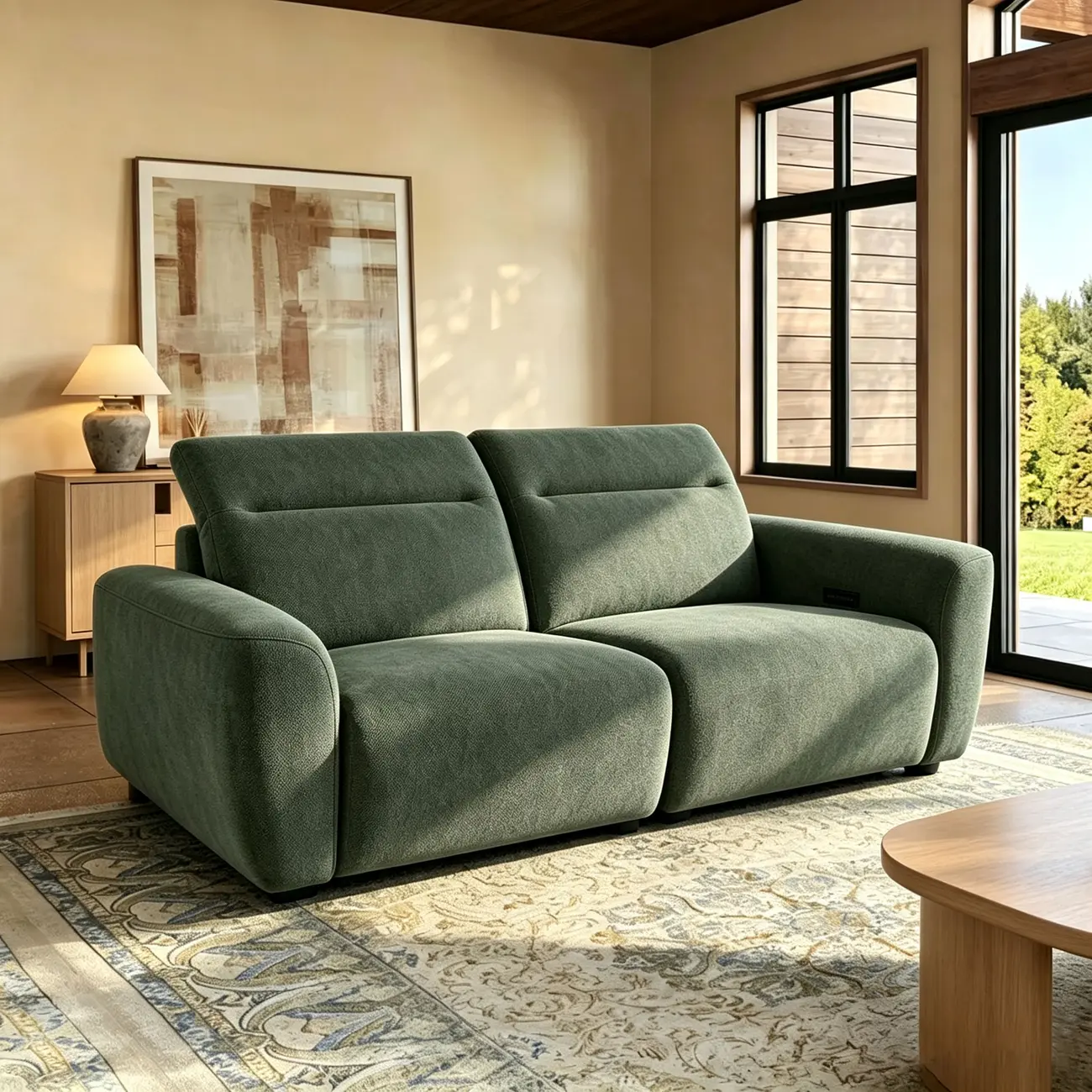 Modern Hovena Power Reclining Sofa with Adjustable Headrests Image - 20 | homeyfad
