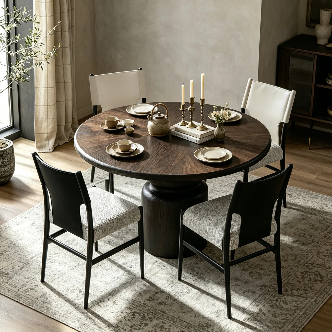 Modern Metal Frame Upholstered Dining Chairs Set of 2 Image - 5 | homeyfad