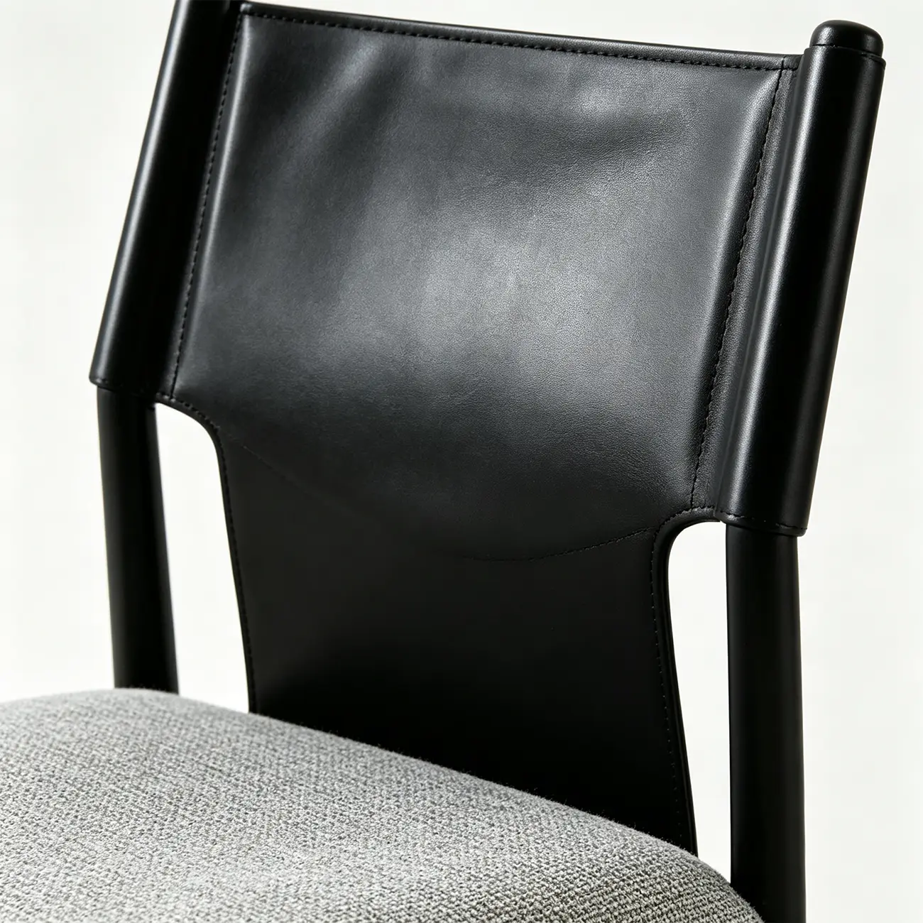 Modern Metal Frame Upholstered Dining Chairs Set of 2 Image - 6 | homeyfad