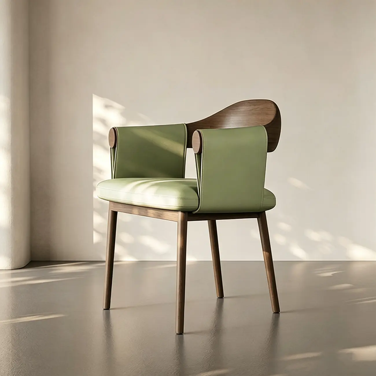 Velmyra Solid Wood Dining Chair With Faux Leather-wrapped Armrests Image - 17 | homeyfad