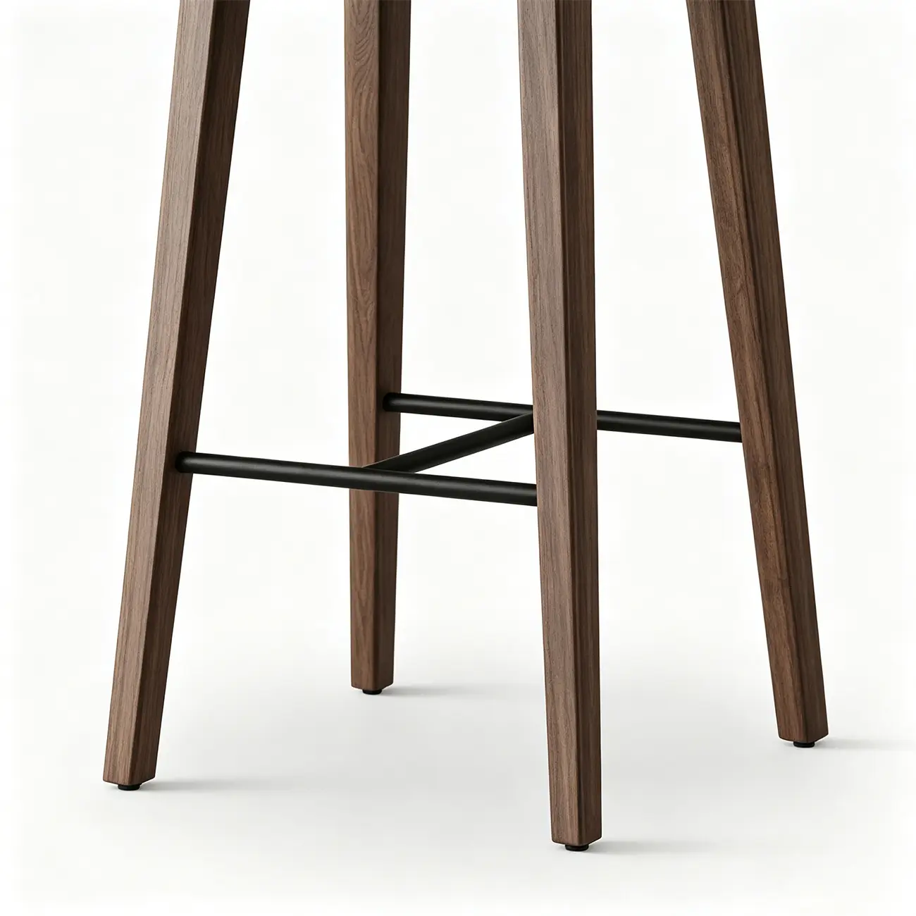 Modern 25.5" Backless Faux Nappa Leather Saddle Seat Counter Stool Image - 12 | homeyfad