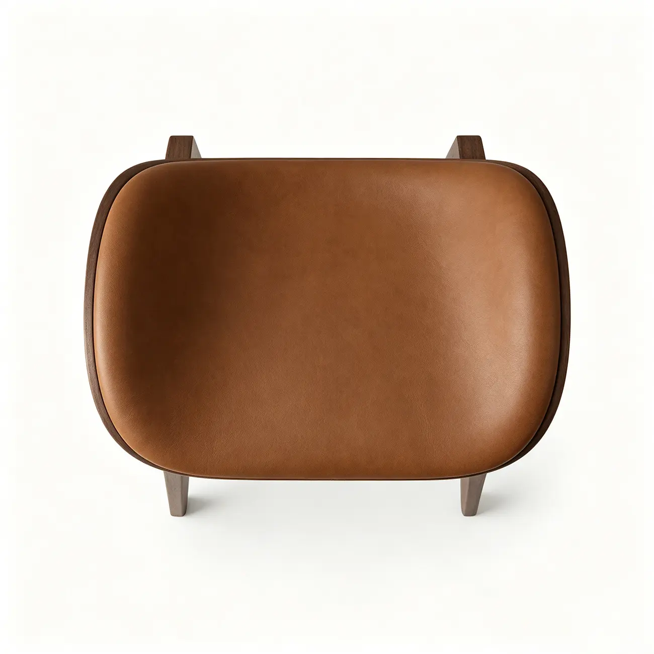 Modern 25.5" Backless Faux Nappa Leather Saddle Seat Counter Stool Image - 11 | homeyfad
