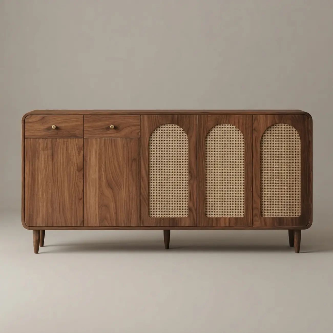 Mid-Century Modern Slim Solid Wood Storage Cabinet for Behind the Sofa Image - 27 | homeyfad