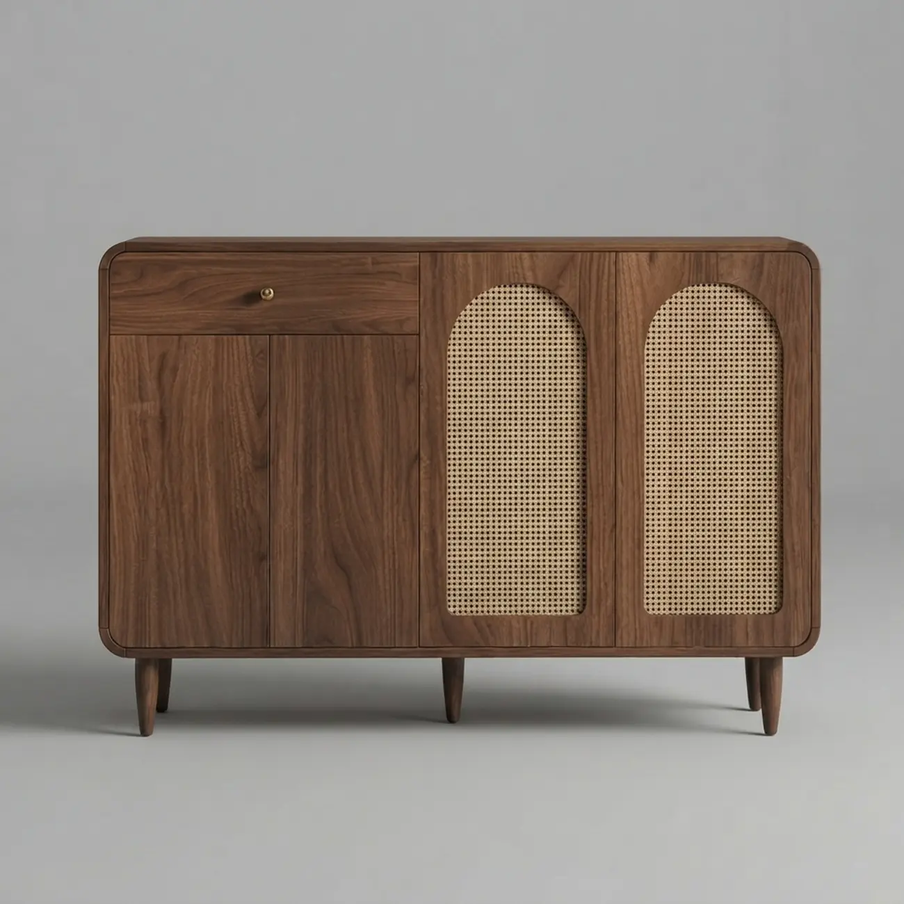 Mid-Century Modern Slim Solid Wood Storage Cabinet for Behind the Sofa Image - 24 | homeyfad