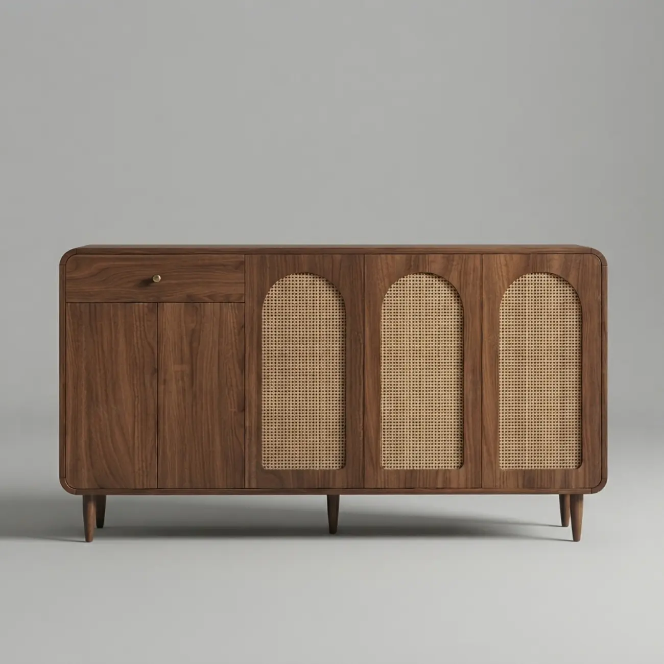 Mid-Century Modern Slim Solid Wood Storage Cabinet for Behind the Sofa Image - 26 | homeyfad