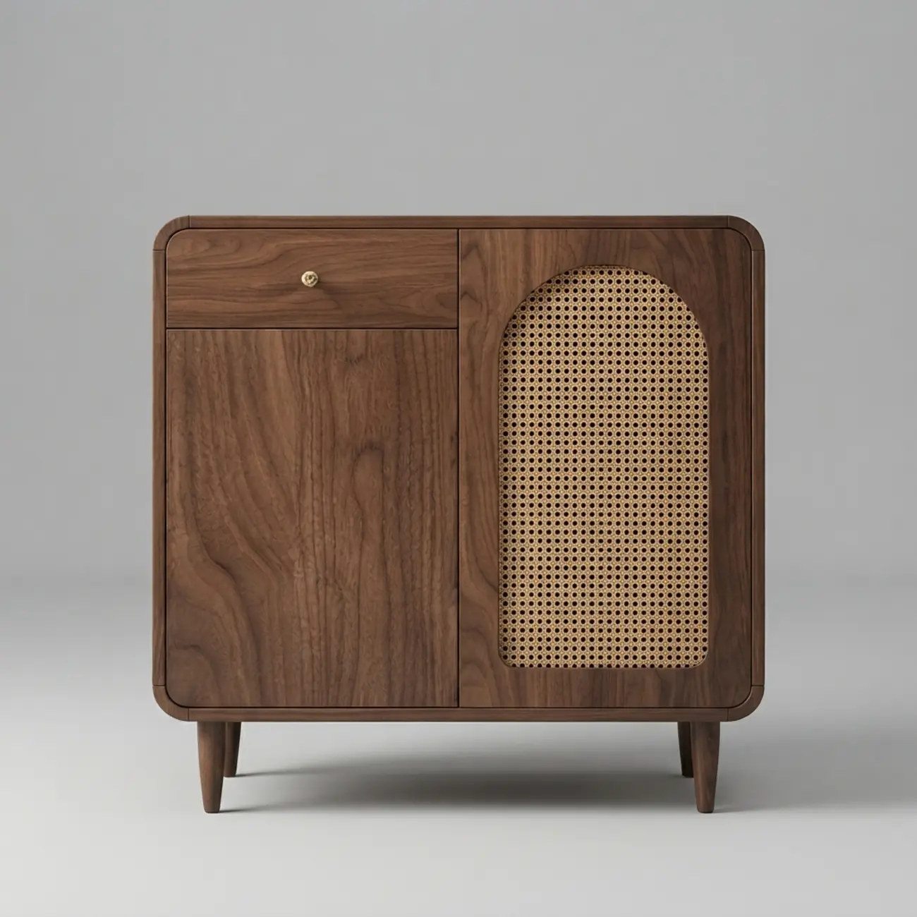 Mid-Century Modern Slim Solid Wood Storage Cabinet for Behind the Sofa Image - 22 | homeyfad