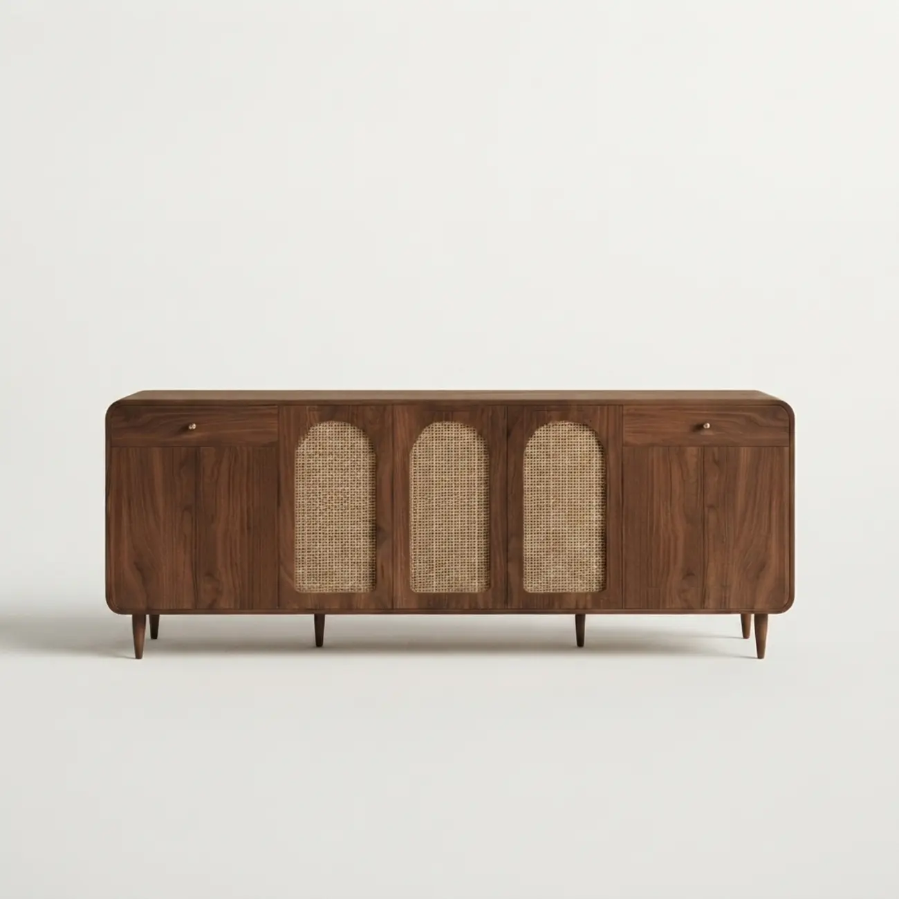 Mid-Century Modern Slim Solid Wood Storage Cabinet for Behind the Sofa Image - 29 | homeyfad