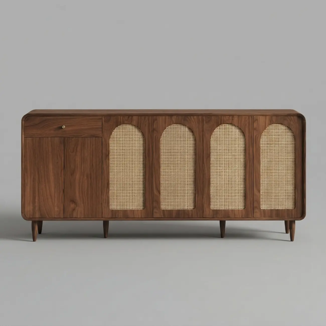 Mid-Century Modern Slim Solid Wood Storage Cabinet for Behind the Sofa Image - 28 | homeyfad