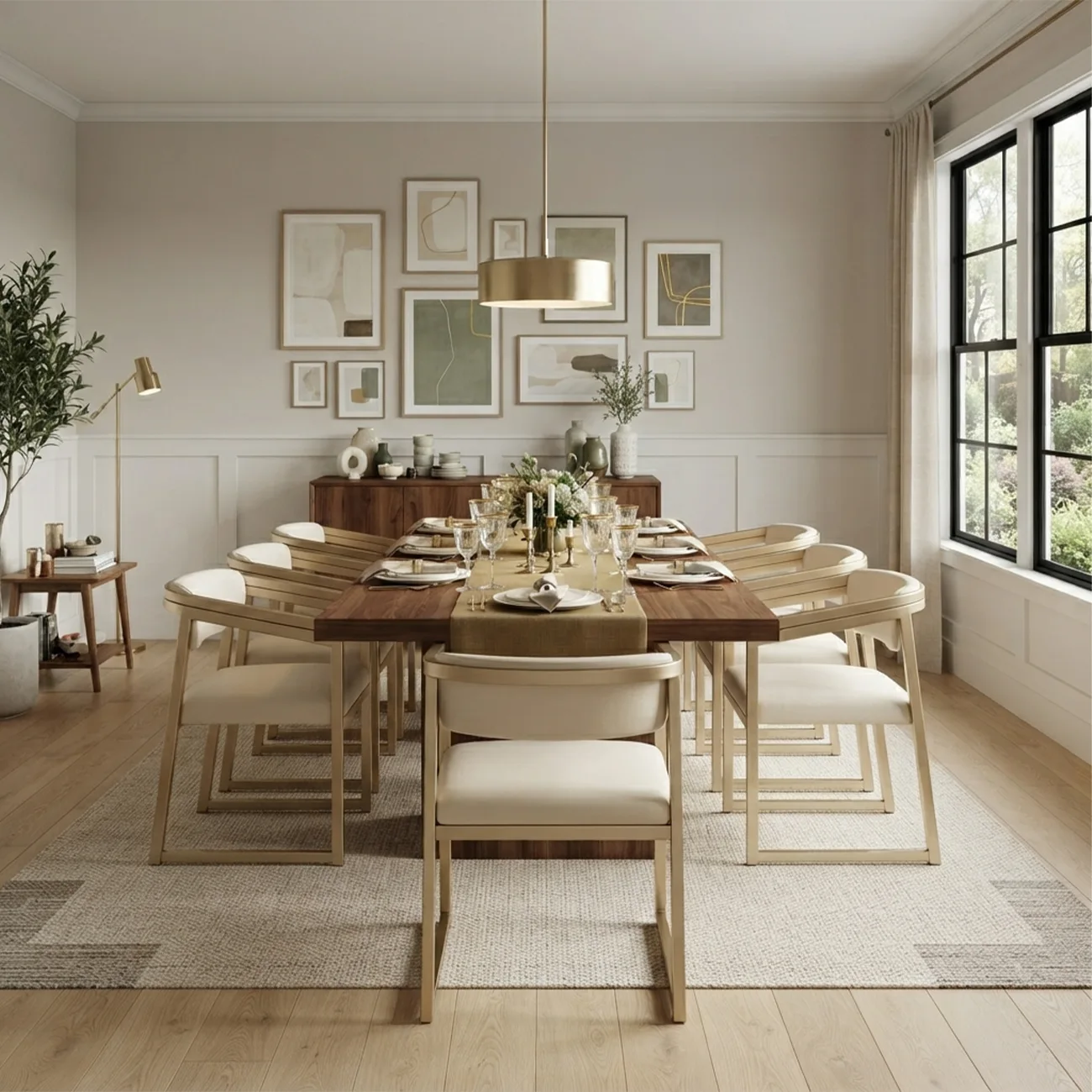 Modern Upholstered Metal Dining Arm Chair Image - 3 | homeyfad