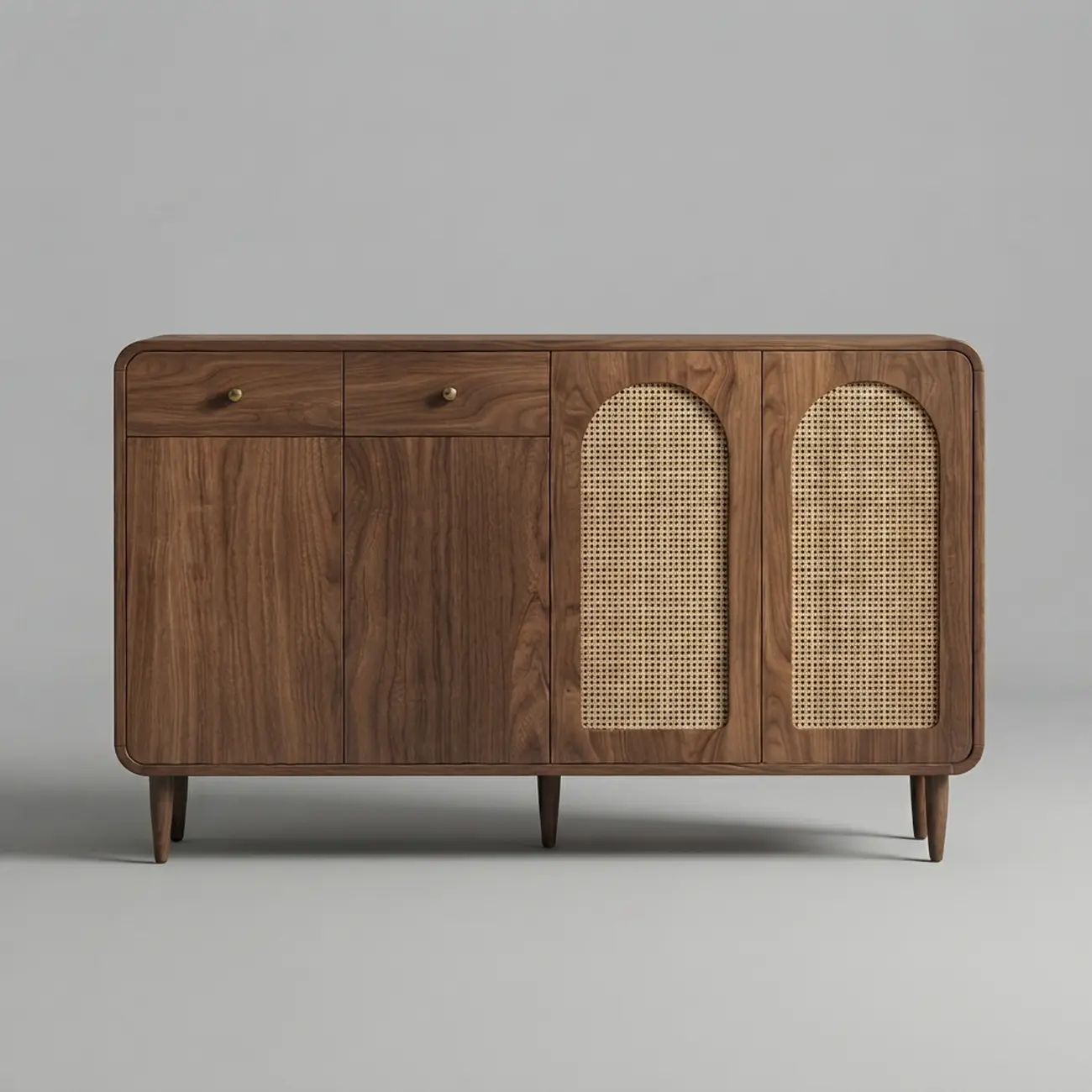 Mid-Century Modern Slim Solid Wood Storage Cabinet for Behind the Sofa Image - 25 | homeyfad