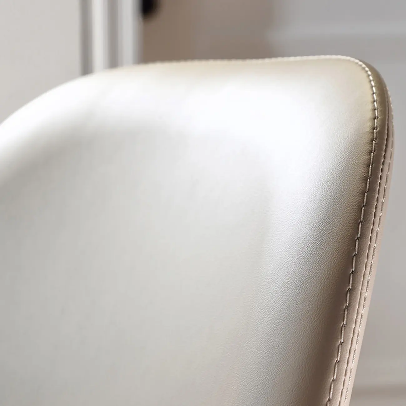 Modern Walnut Ash Wood Upholstered Dining Chair with Arms Image - 6 | homeyfad