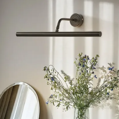 Modern Black Metal LED Bathroom Vanity Light Tube Shade