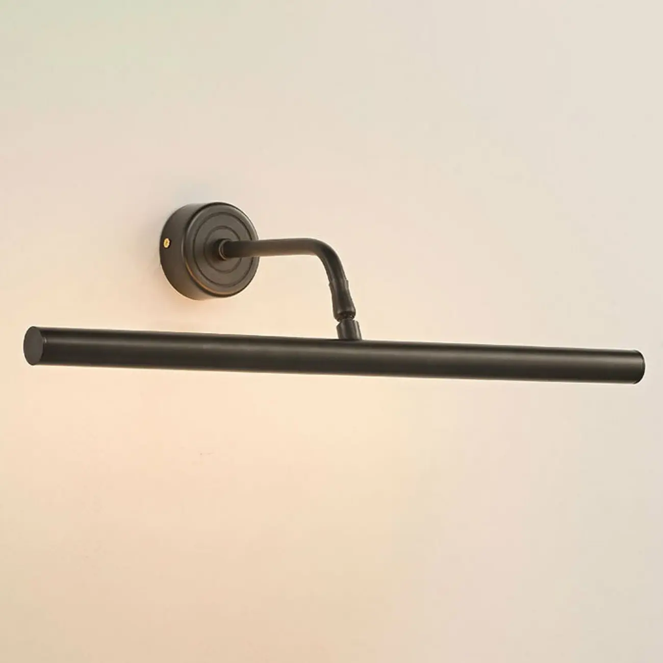 Modern Black Metal LED Bathroom Vanity Light Tube Shade | homeyfad