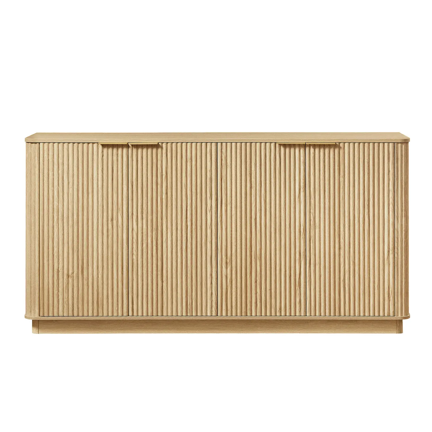 63" Mid-century Wooden Sideboard With Fluted Front Door Image - 14 | homeyfad