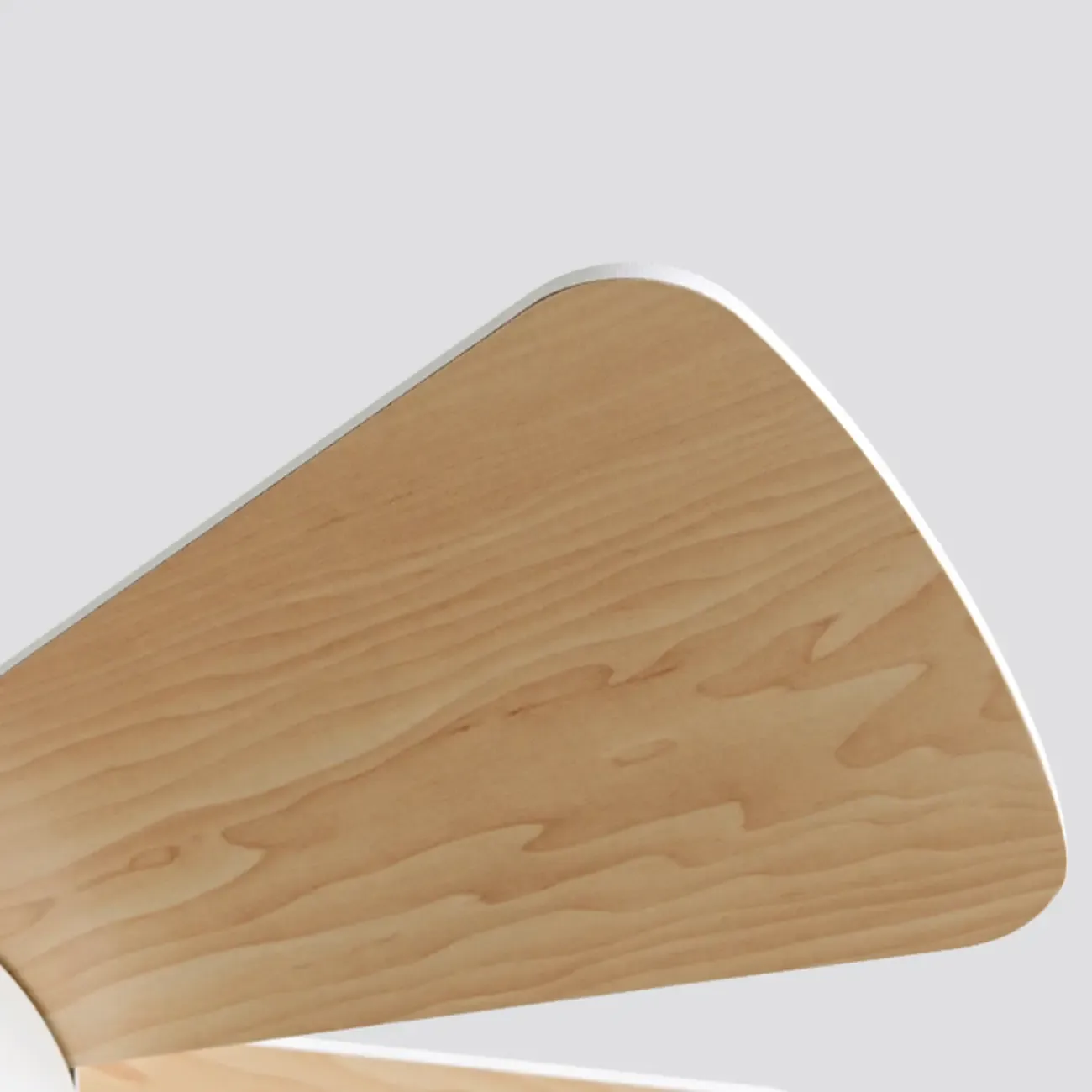 Modern Wood Flush Mount Ceiling Fan Dimmable LED for Bedroom