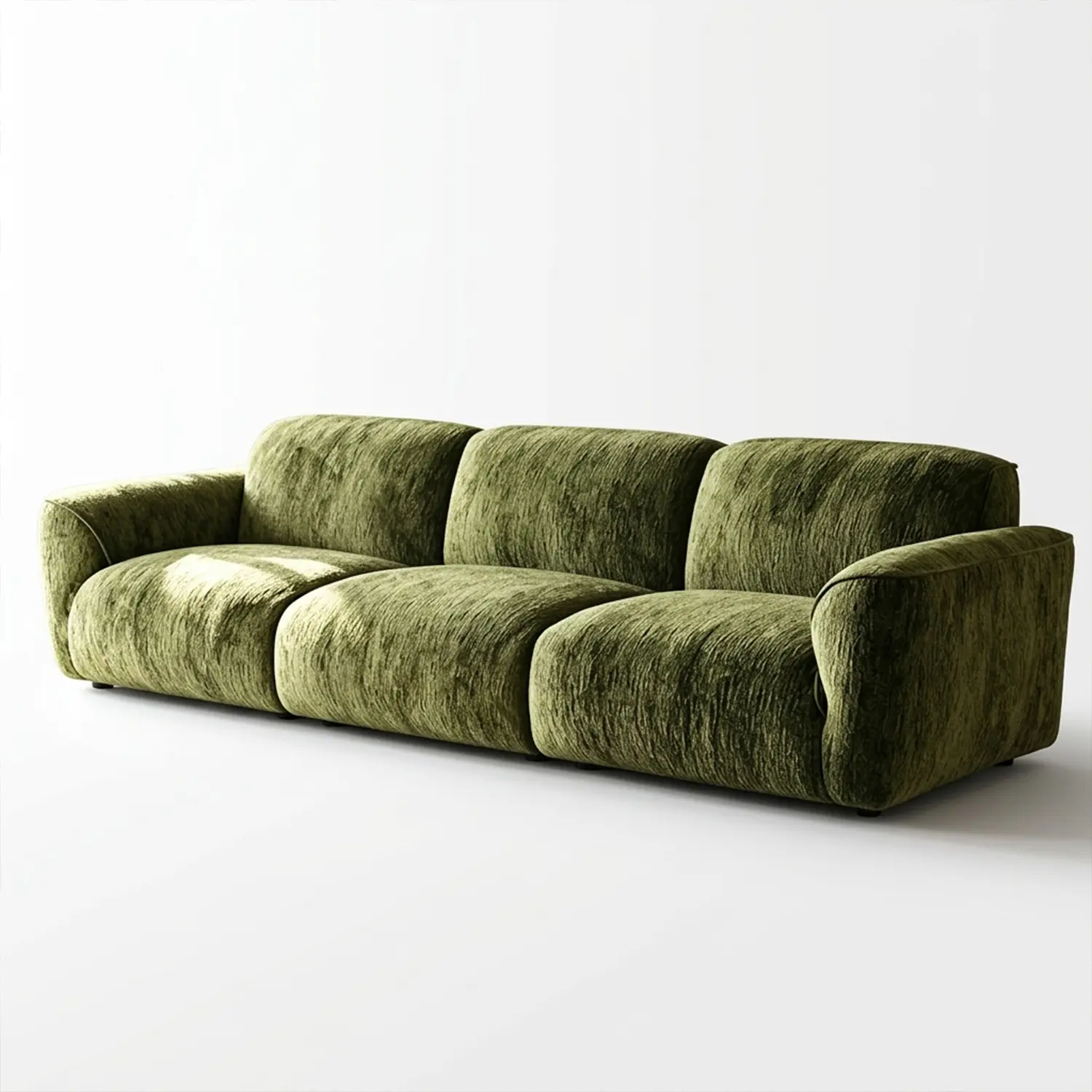 Modern Chenille Extra-Deep Sofa with Adjustable Backrest Image - 24 | homeyfad