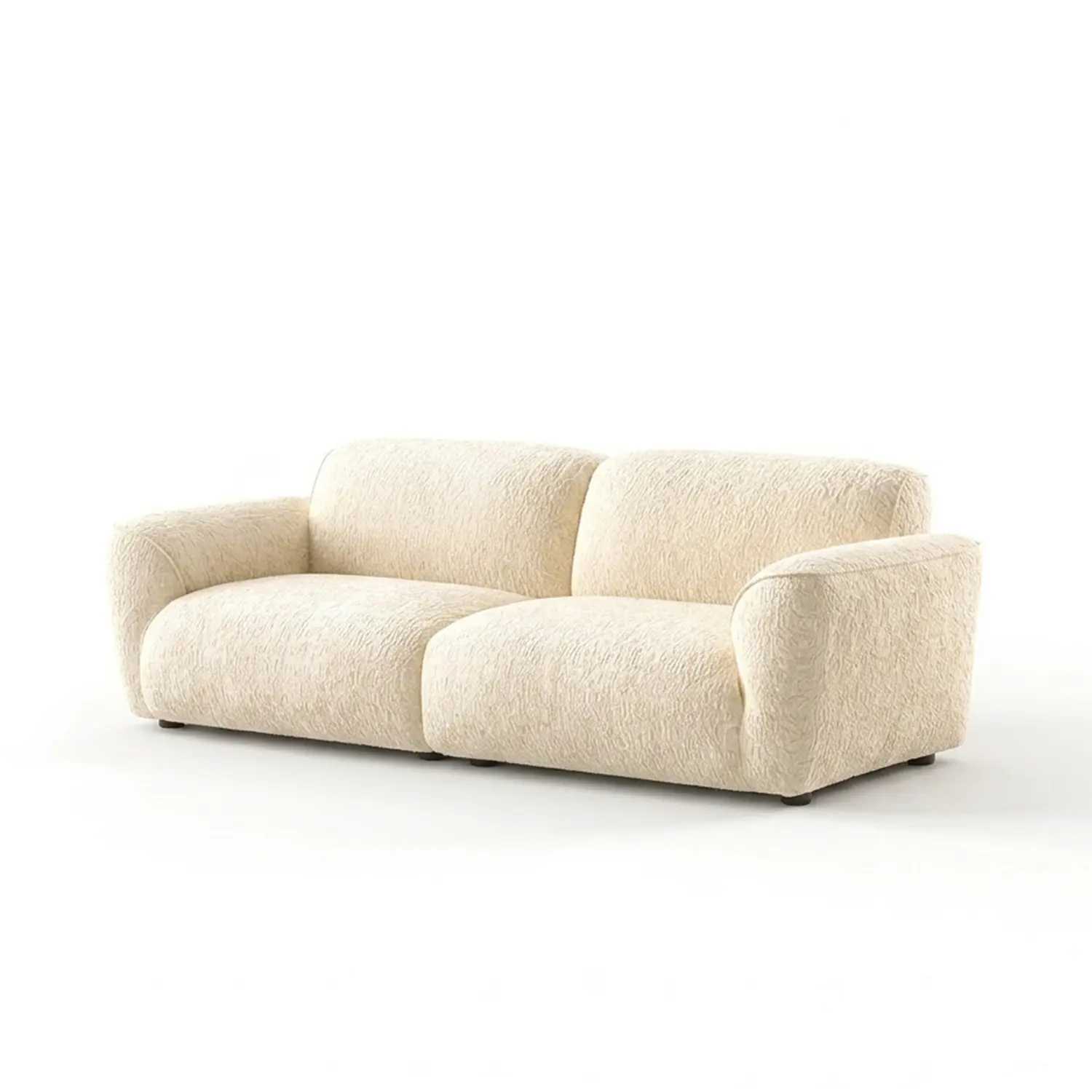 Modern Chenille Extra-Deep Sofa with Adjustable Backrest Image - 2 | homeyfad