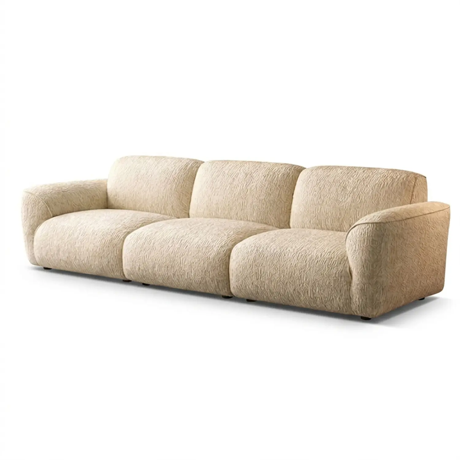 Modern Chenille Extra-Deep Sofa with Adjustable Backrest Image - 21 | homeyfad